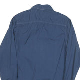 TOMMY HILFIGER Mens Blue Button-Down Shirt XS Cotton Blend Classic Fit Casual