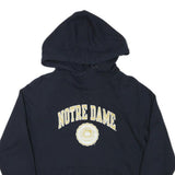 CHAMPION Womens Navy Blue Notre Dame Pullover Hoodie M Cotton Blend