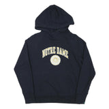CHAMPION Womens Navy Blue Notre Dame Pullover Hoodie M Cotton Blend