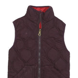 TIMBERLAND Womens Burgundy & Red Quilted Reversible Vest Jacket UK 8 Polyester
