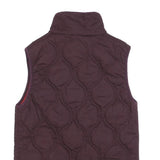 TIMBERLAND Womens Burgundy & Red Quilted Reversible Vest Jacket UK 8 Polyester