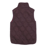TIMBERLAND Womens Burgundy & Red Quilted Reversible Vest Jacket UK 8 Polyester