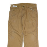 DICKIES Mens Jeans Beige Regular Straight Denim W36 L28 Workwear Trousers