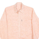 BHANCY Mens Peach Cotton Blend Shirt S Casual Lightweight Long Sleeve