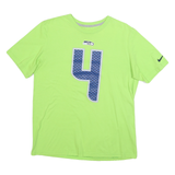 NIKE Mens Green & Blue Seattle Seahawks Hauschka Football Shirt L Short Sleeve