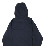 CHAMPION Mens Navy Full Zip Hoodie L Cotton Blend Casual Sportswear