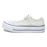 CONVERSE Chuck Taylor All Star Low Mens Lace-Up Trainers White Canvas UK 7