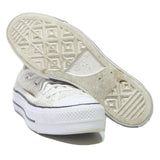 CONVERSE Chuck Taylor All Star Low Mens Lace-Up Trainers White Canvas UK 7