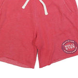 HOLLISTER Mens Shorts Red Casual Cotton Blend XS W28 Drawstring Logo