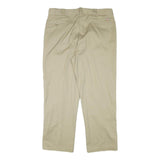 DICKIES Mens Regular Fit Beige Cotton Blend Trousers W38 L30 Workwear Casual