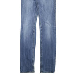GAS Womens Slim Straight Denim Light Blue Cotton Blend Jeans W28 L33