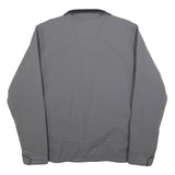 CARHARTT Mens Grey Workwear Jacket L Polyester Blend Zip Plain Construction