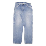 DICKIES Mens Regular Fit Blue Denim Jeans W36 L34 Cotton Blend Zip Pockets