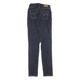 LEVI'S Womens Jeans Blue Slim Skinny Denim Raw W26 L31 Classic Zip Cotton Blend