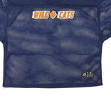 RUSSELL ATHLETIC Mens Navy Blue Wildcats Graphic T-Shirt M V-Neck Short Sleeve