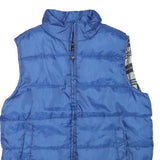 WEATHER REPORT Mens Blue Polyester Blend Quilted Jacket S Lightweight Puffer