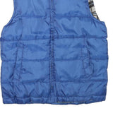 WEATHER REPORT Mens Blue Polyester Blend Quilted Jacket S Lightweight Puffer