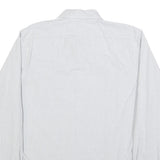 DOCKERS Mens Blue & White Check Shirt L Classic Button Down Formal Cotton