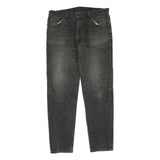 LEVI'S Mens Jeans Black Regular Straight Denim Medium W36 L32 Classic Zip