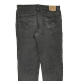 LEVI'S Mens Jeans Black Regular Straight Denim Medium W36 L32 Classic Zip