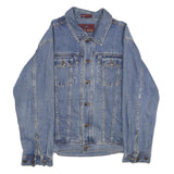 STONY RIVER Mens Blue Denim Cotton Button Jacket M Classic Casual
