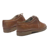 BALLY Womens Brown Leather Lace-Up Shoes UK 4.5 Classic Comfortable Fashion