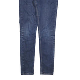 LEVI'S Womens Slim Blue Denim Jeans W28 L30 Stretch Zip Closure Casual