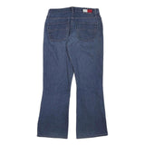TOMMY HILFIGER Womens Relaxed Blue Denim Medium Wash W28 L26 Casual Comfort Zip