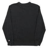 CHAMPION Mens Black Crew Neck S Sweatshirt Cotton Blend Logo Print