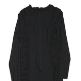 NEEDLE & THREAD Womens Black Bodycon Polyester Blend Long Sleeve Knee Length UK