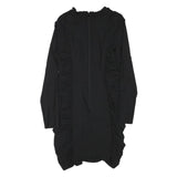 NEEDLE & THREAD Womens Black Bodycon Polyester Blend Long Sleeve Knee Length UK