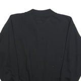 JOY SPORTSWEAR Mens Black Half Zip Sweatshirt M Cotton Blend Casual Pullover