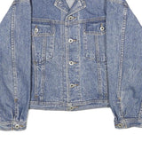 ESPRIT JEANS Mens Blue Denim Jacket M Cotton Button Closure Classic Casual