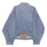 ESPRIT JEANS Mens Blue Denim Jacket M Cotton Button Closure Classic Casual