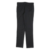 VERSACE FOR H&M Womens Wool Black Slim Straight Trousers W30 L32 Formal