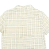 CALVIN KLEIN JEANS Womens Beige Check Shirt M Cotton Blend Casual Lightweight
