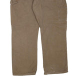 DICKIES Mens Regular Fit Jeans Brown Cotton Blend W40 L30 Workwear Zip Closure
