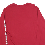 FANATICS Mens Red Washington State Graphic Long Sleeve Crew Neck T-Shirt L