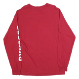 FANATICS Mens Red Washington State Graphic Long Sleeve Crew Neck T-Shirt L