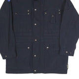 Mens Navy Jacket M Polyester Blend Plain Zip Security Style Securitas Logo