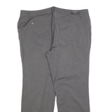 BASLER Womens Regular Grey Polyester Blend Trousers W40 L32 Zip Pocketed
