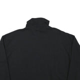 DKNY Womens Black Cotton Blend Turtleneck XL Sport Logo Sweatshirt Pullover