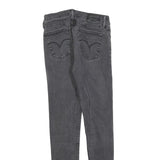 LEVI'S 710 Womens Jeans Black Slim Skinny Denim Medium W27 L27 Stretch Zip