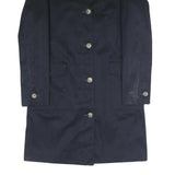 M&S Womens Black Coach Jacket Tailored S Polyester Blend Woven Plain Button