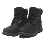 TIMBERLAND Womens Lace-Up Ankle Boots Black Leather UK 4 Durable Outdoor