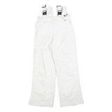 COLUMBIA Lined Girls White Relaxed Ski Trousers W26 L30 Adjustable Suspenders