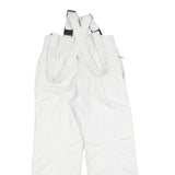 COLUMBIA Lined Girls White Relaxed Ski Trousers W26 L30 Adjustable Suspenders