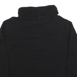 CALVIN KLEIN Womens Black Hoodie L Cotton Blend Casual Pullover
