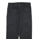 DICKIES Mens Cotton Blend Black Regular Fit Straight Leg Trousers W40 L30