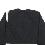 NIKE Womens Black Crop Sweatshirt XL Cotton Blend Crew Neck Casual Wear